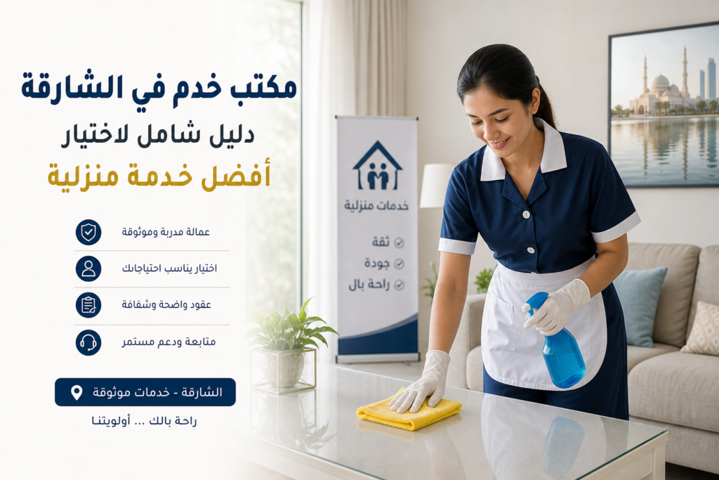 مكتب خدم في الشارقة: دليل شامل لاختيار أفضل خدمة منزلية