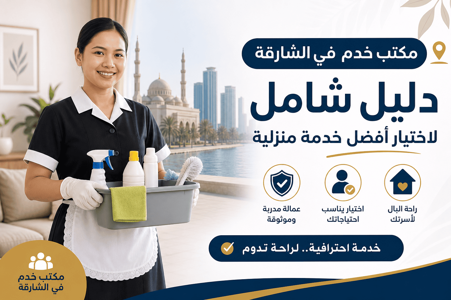 دليل لاختيار مكتب خدم في الشارقة مع عمالة مدربة وموثوقة
